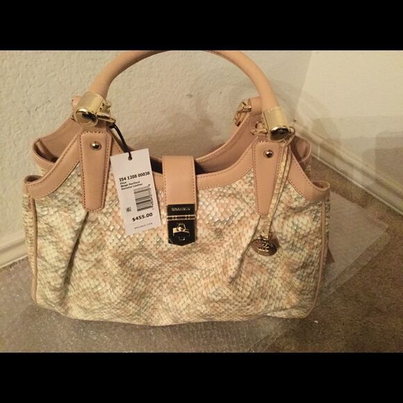 New Brahmin Elisa Beige Hartford Leather  bag - Picture 5 of 14